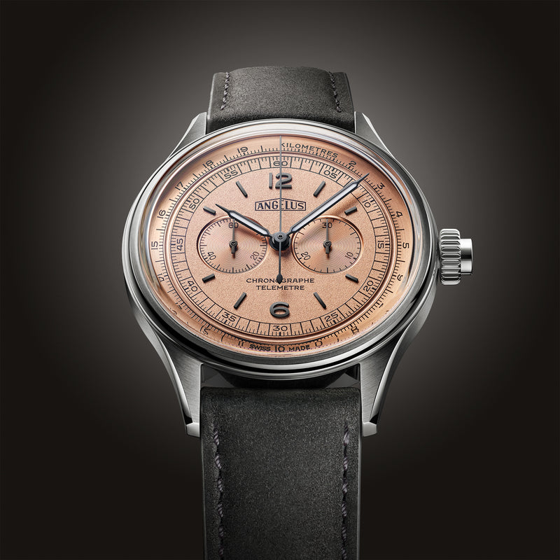Chronographe Télémètre Steel Rose Dial