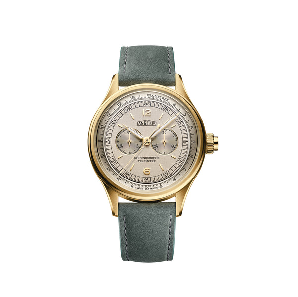 Chronographe Télémètre Gold White Dial