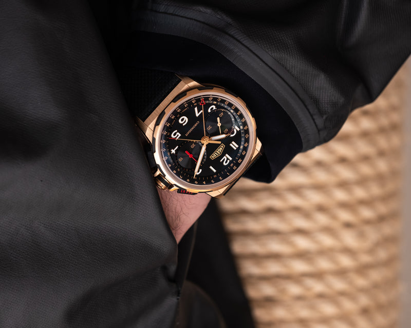 Chronodate Red Gold Black