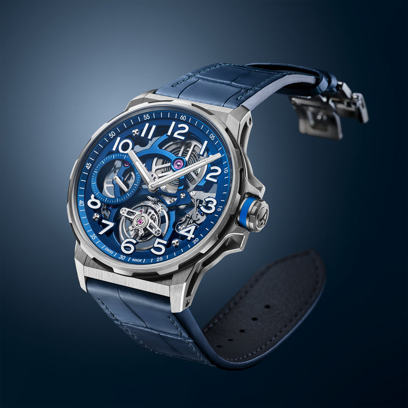 Flying Tourbillon Titanium, Blue Edition