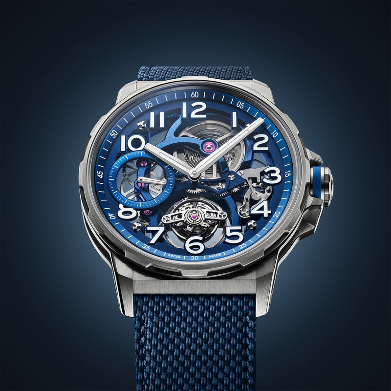 Flying Tourbillon Titanium, Blue Edition