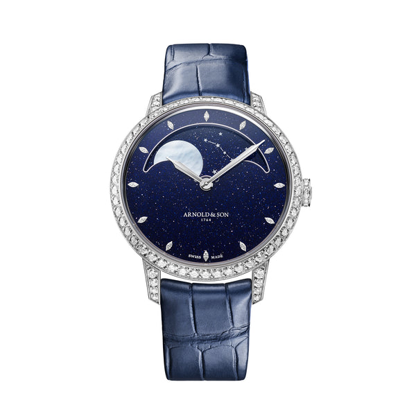 Perpetual Moon 38 White Gold Aventurine