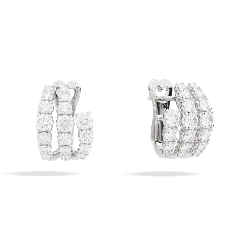 ANNIVERSARY Hoop earrings 18 kt white gold and diamonds