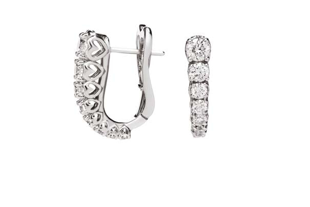 ANNIVERSARY Earrings 18 Kt white gold and diamonds