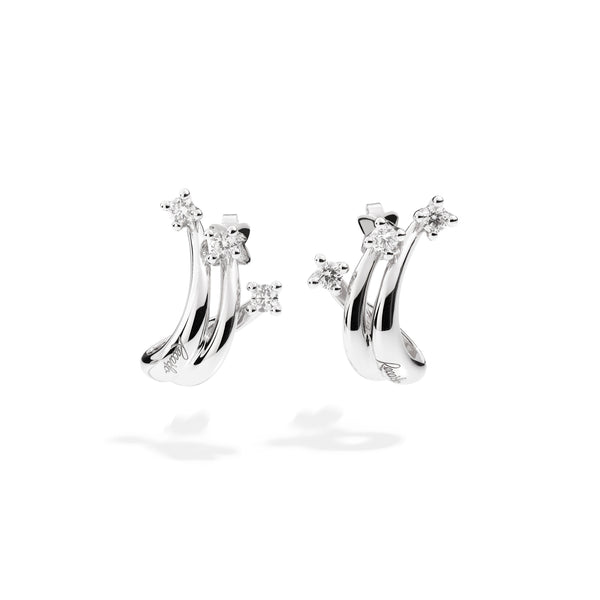 ETERNITY Trilogy earrings 18 Kt white gold and diamonds