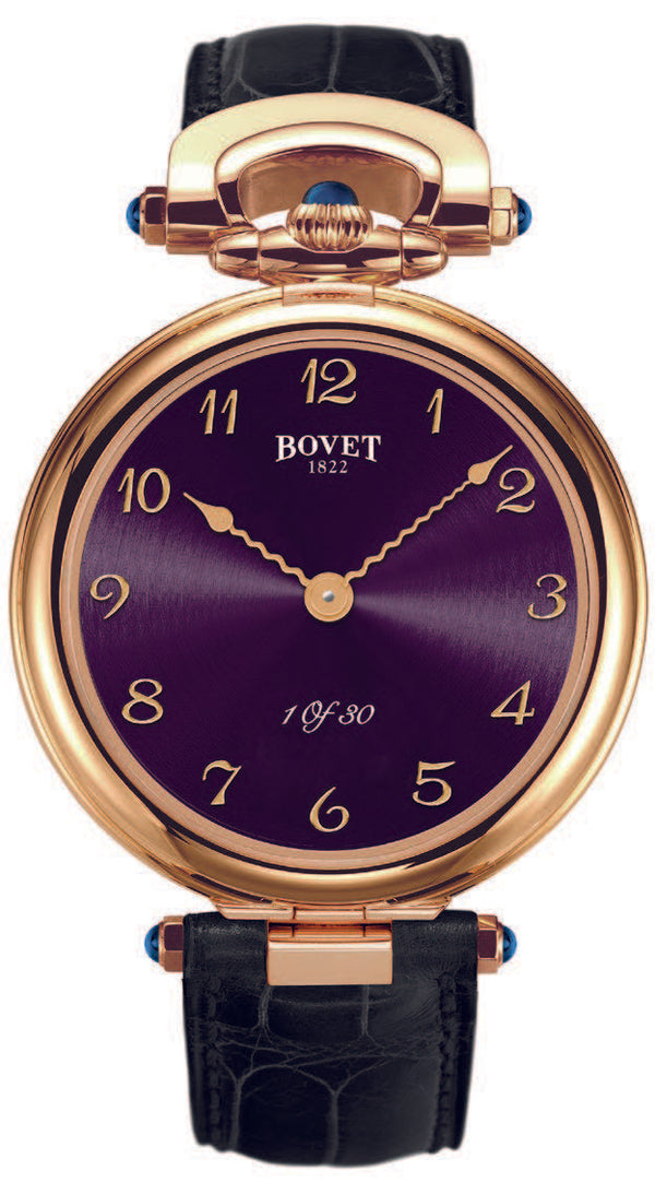 Monsieur Bovet Red Gold Purple circular brushed