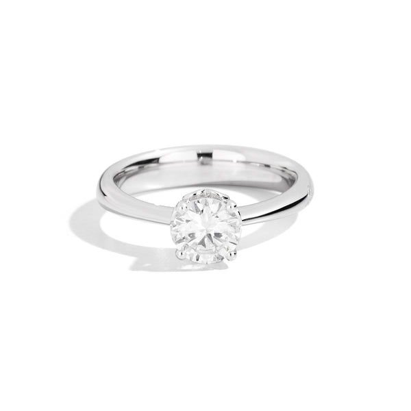 ANNIVERSARY solitaire ring 18 Kt white gold and diamond