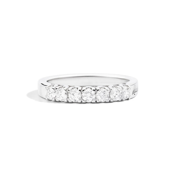MARIA TERESA 7-stone wedding ring 18 Kt white gold and diamonds
