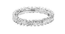 ANNIVERSARY LOVE Eternity ring 18 Kt white gold and brilliant-cut heart-shaped diamonds 2.42ct