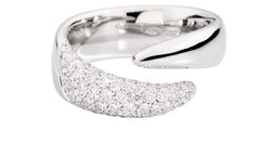 ETERNITY ROYAL Contrarié ring 18 Kt white gold and diamonds 0.75ct