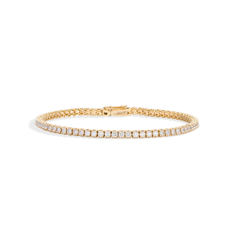 ANNIVERSARY Tennis bracelet 18 Kt yellow gold and diamonds
