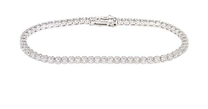 ANNIVERSARY Tennis bracelet 18 Kt white gold and diamonds