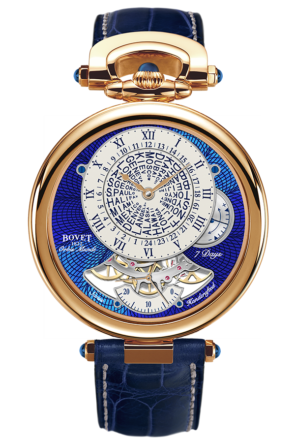 Orbis Mundi Red Gold Blue Guilloché