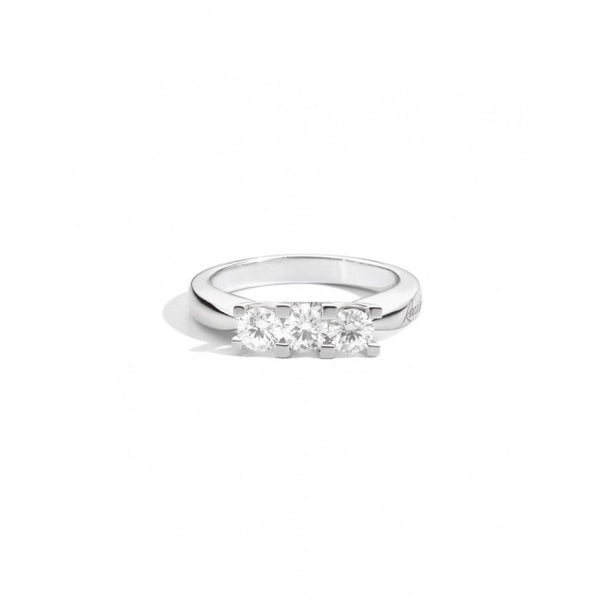 MARIA TERESA Trilogy valentin ring 18 kt white gold and diamonds