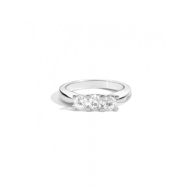 MARIA TERESA Trilogy valentin ring 18 kt white gold and diamonds