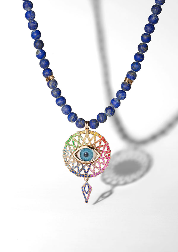 The Unnamed Society Talisman Sunray Gold / Blue Eye Lapis Lazuli