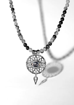 The Unnamed Society Talisman Sunray Titanium / Grey Eye Tourmaline Quartz