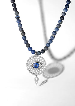 The Unnamed Society Talisman Sunray White Gold / Blue Eye Dumortierite